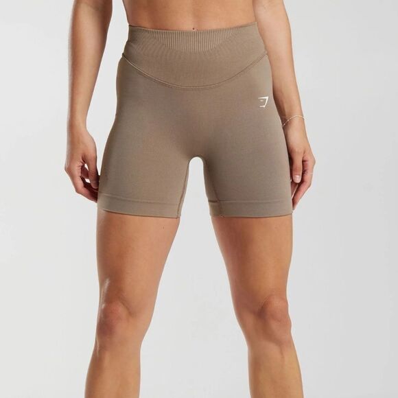 GYMSHARK SWEAT SEAMLESS SHORTS
shadow Brown Womens Body Fit NWT in packaging - Picture 1 of 5